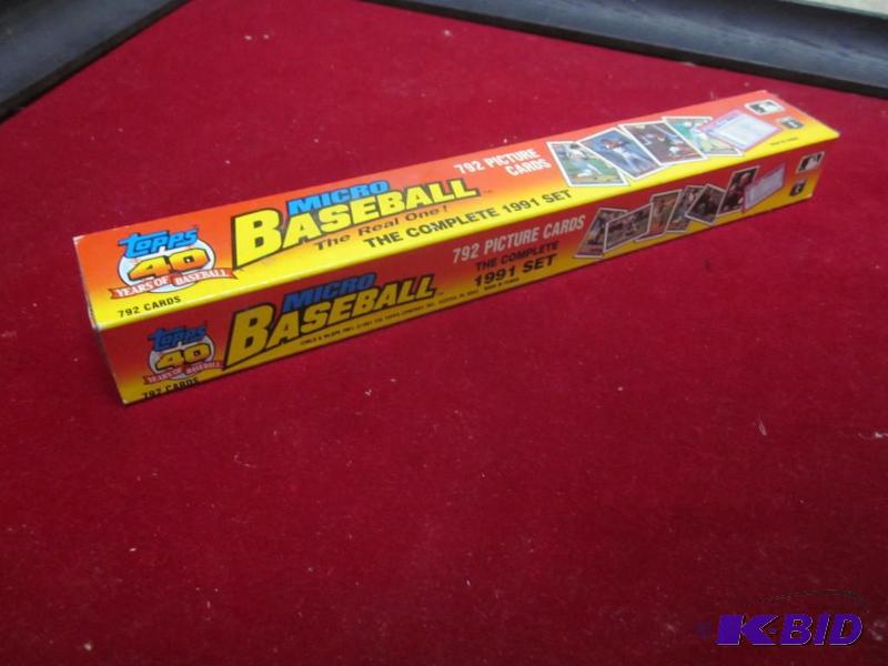 1991 Topps Micro Mini Baseball card set.&nbsp...