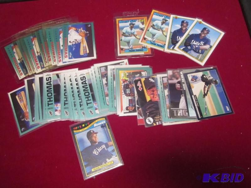 Large lot of Frank Thomas baseball cards, all...