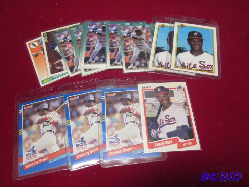 Lot of Sammy Sosa baseball cards, all Mint.  ...