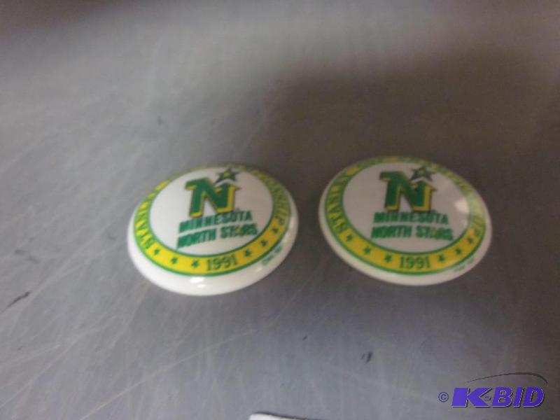 Pair of 1991 Minnesota North Stars commemorat...