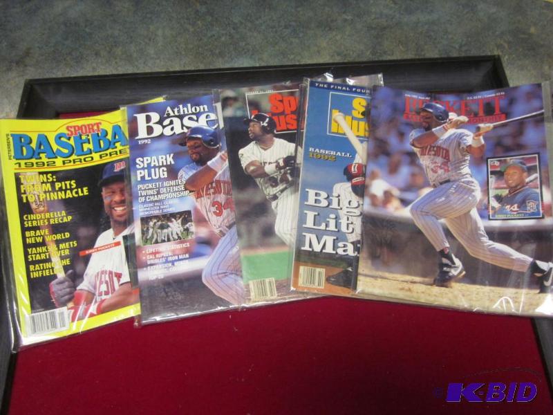 Lot of vintage Kirby Puckett Magazines all in...