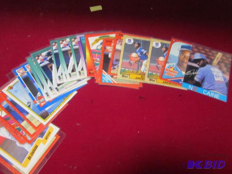 Large lot of Bo Jackson baseball cards.&nbsp...