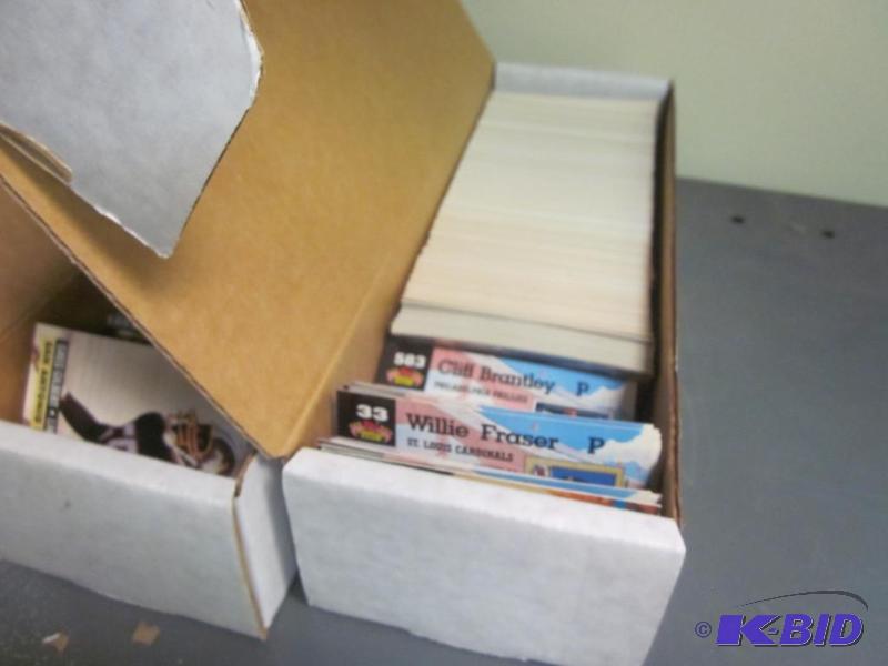 (2) boxes of sports cards.&nbsp  &nbsp  &nb...