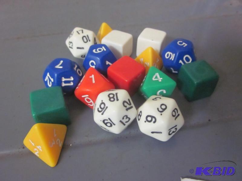Lot of Dungeons and Dragons game pieces.  &nb...