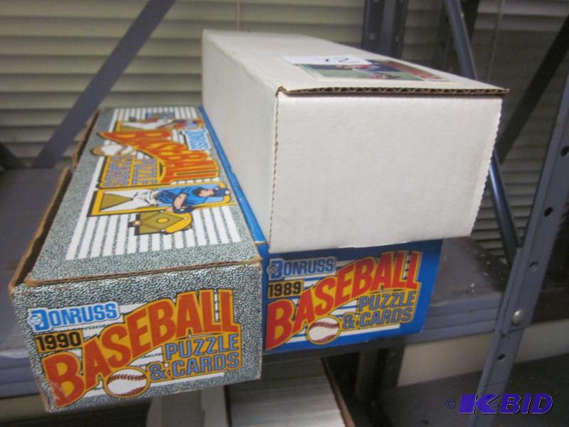 Lot of (3) boxes of baseball cards.  &nbsp  ...