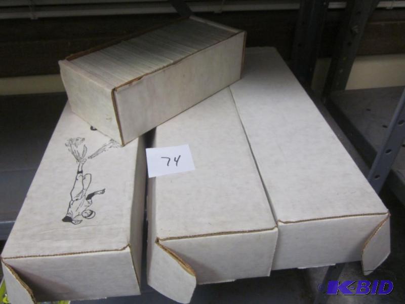Lot of (4) boxes of baseball cards.  &nbsp  ...