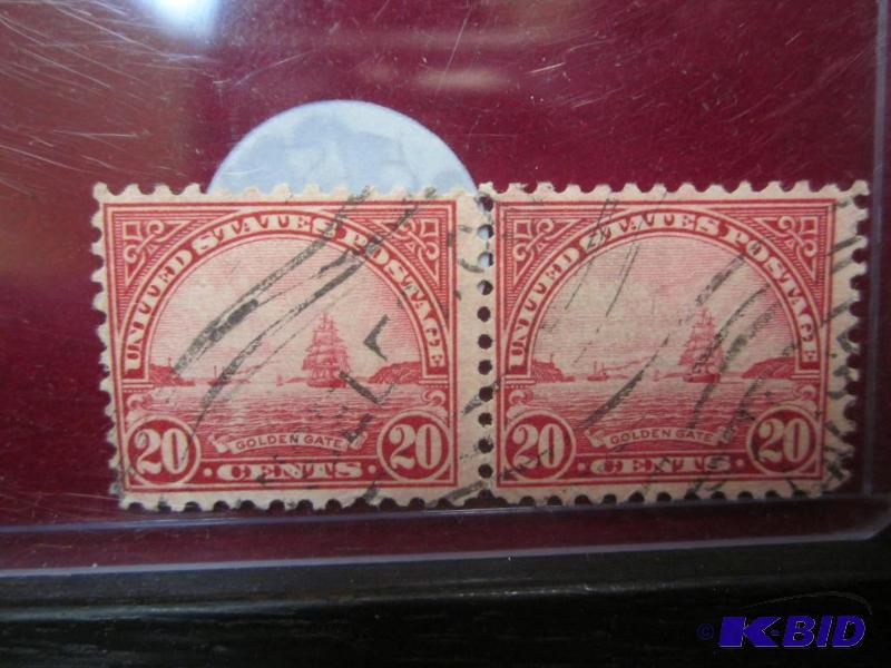 Pair of E 15 $0.20 cent line pair stamps, boo...