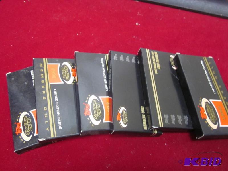 Six packs of Limited Edition sports cards.&nb...