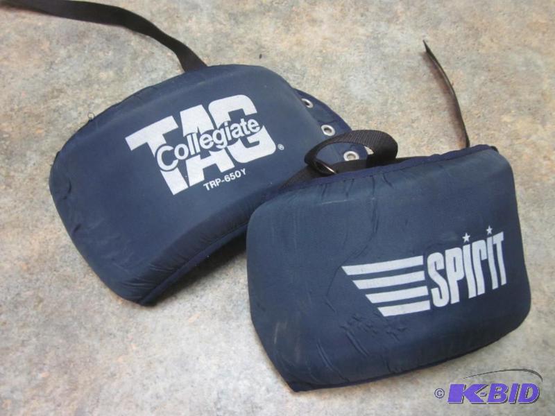 Pair of youth hockey back and spine protector...