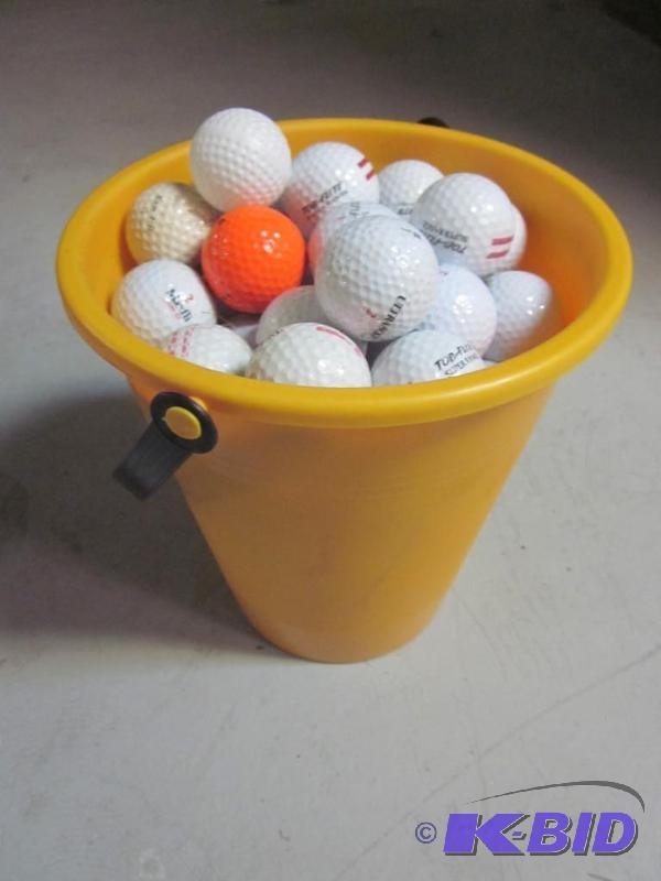 Pail of 50 golf balls.  &nbsp  &nbsp...