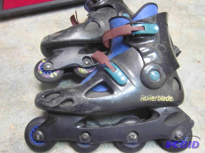 Pair of hard shell men size 9 Rollerblades.  ...