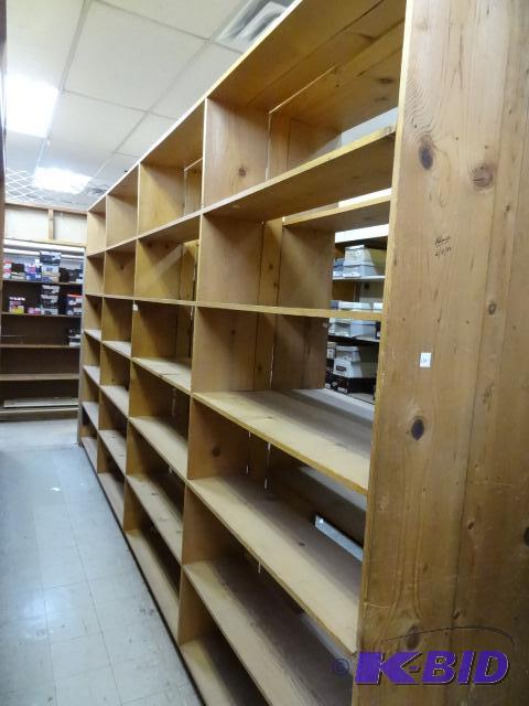 Wood Shelf Unit No Contents. Nailed Together....