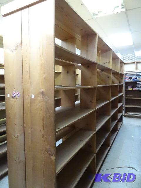 Wood Shelf Unit No Contents. Nailed Together....