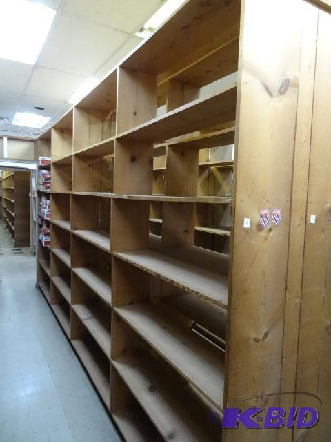 Wood Shelf Unit No Contents. Nailed Together....