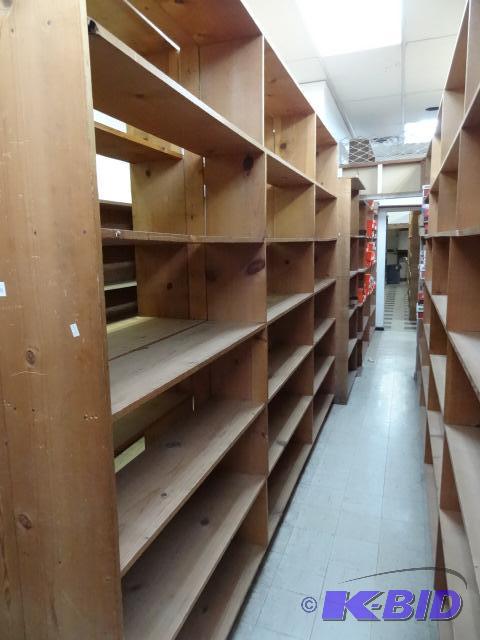 Wood Shelf Unit No Contents. Nailed Together....