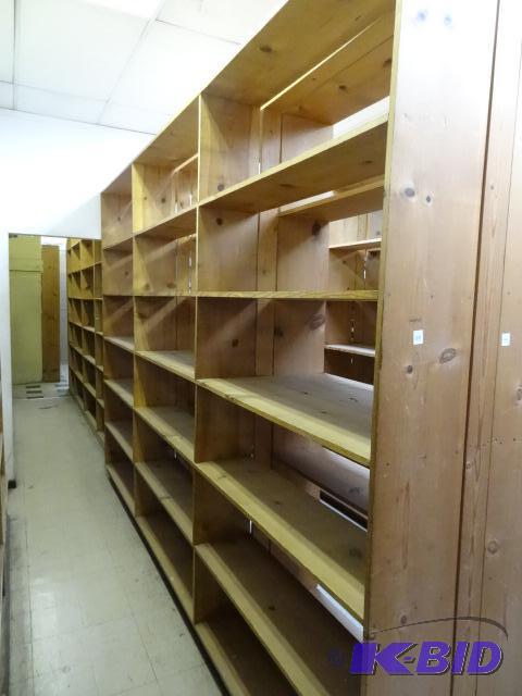 Wood Shelf Unit No Contents. Nailed Together....