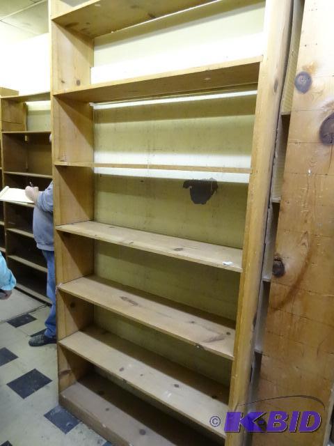 Wood Shelf Unit 42 X 12 X 96. 1&quot Constru...