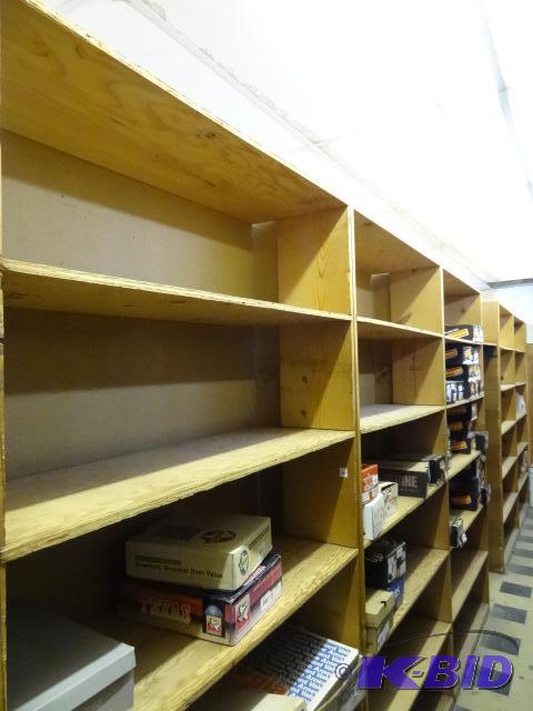Wood Shelf Unit Qty 5. 48 X 12 X 96. 1&quot ...