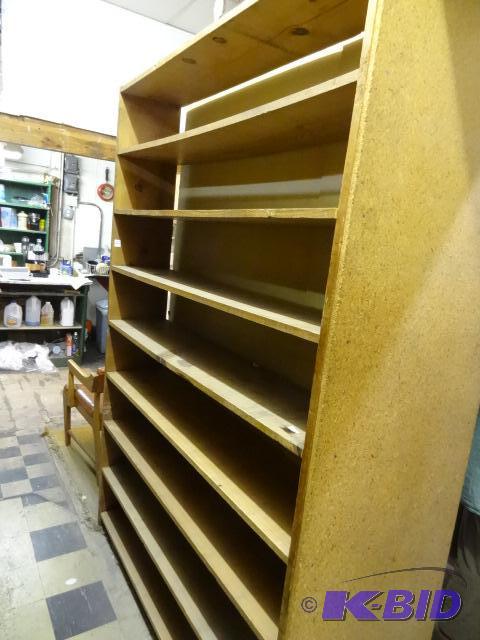 Wood Shelf Unit Qty 2. 57 X 11 X 9. 1&quot C...