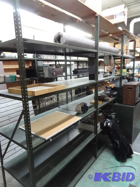 Metal Shelving Unit. 144 X 24 X 89. Bring Too...