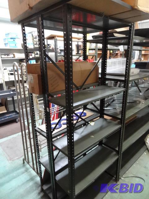 Metal Shelf Unit. 36 X 12 X 75. Qty 2 No Cont...