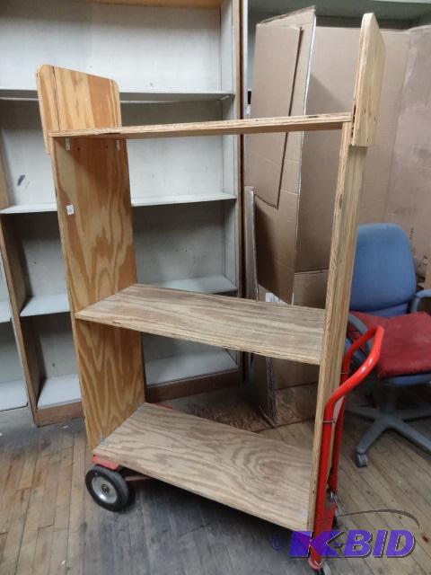 Convertible 2 Wheeler with Wood Mounted Shelf...