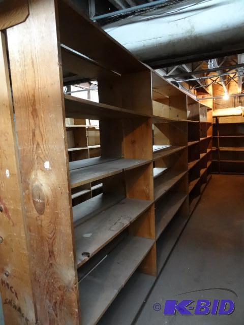 Wood Shelf Unit 121 X 11 X 84 Qty 2 Bring Too...