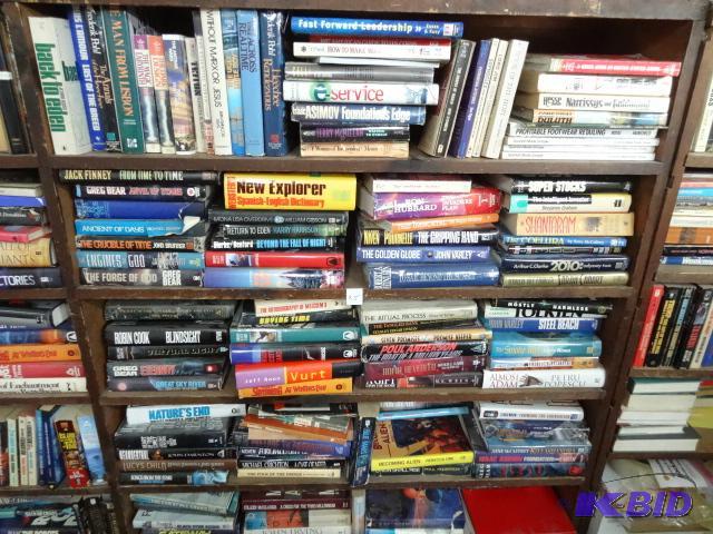 5 Shelves of Books. Bring Box...