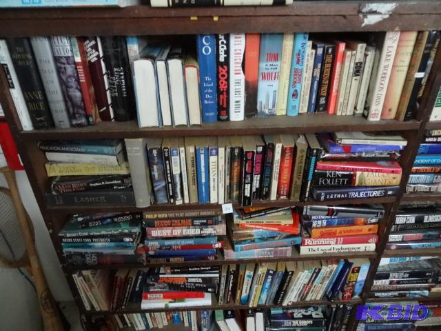 5 Shelves of Books. Bring Box...