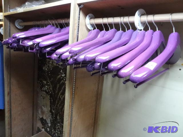 38 Purple Clothes Hangers...