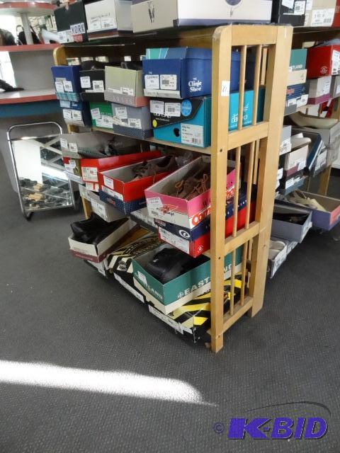 3 Wood Displays with Glass Top. No Contents 3...