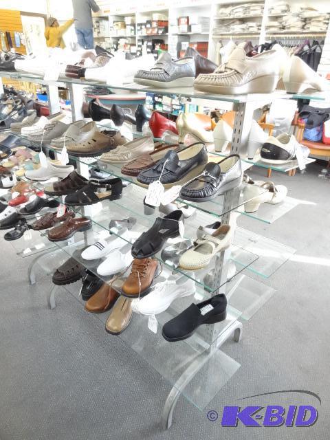 Metal Retail Display Double Sided Glass Shelv...