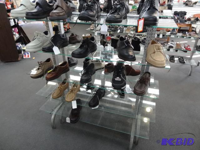 Metal Retail Display SIngle Sided Glass Shelv...