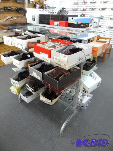 Metal Retail Display Double Sided Glass Shelv...