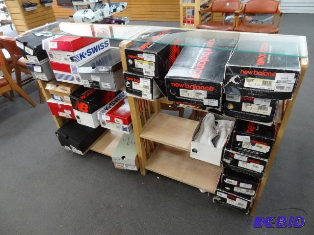 2 Wood Displays with Glass Top. No Contents 3...