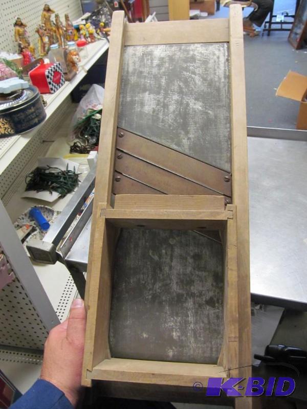 lot 17 image: antique cabbage slicer