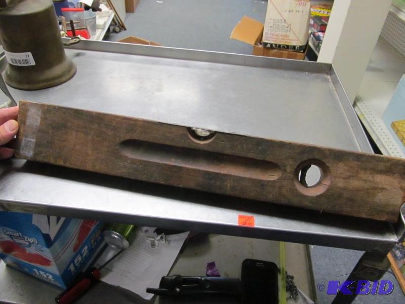 lot 29 image: vintage wood level