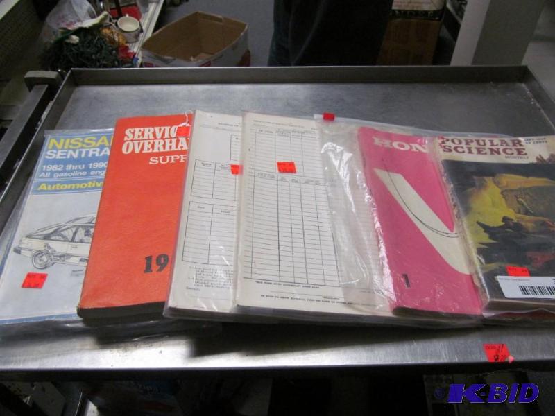 lot 38 image: lot of auto books