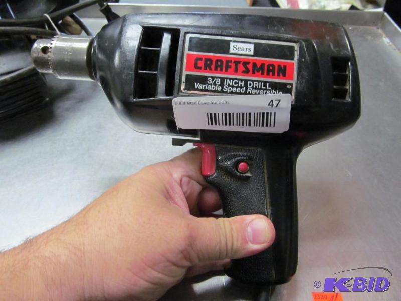 lot 47 image: craftsman 38 rev drill