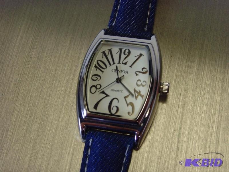 Geneva Ladies Denim Band Watch