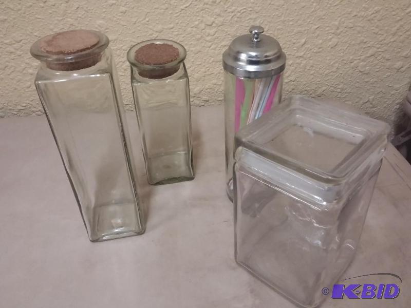 Lot of storage jars...