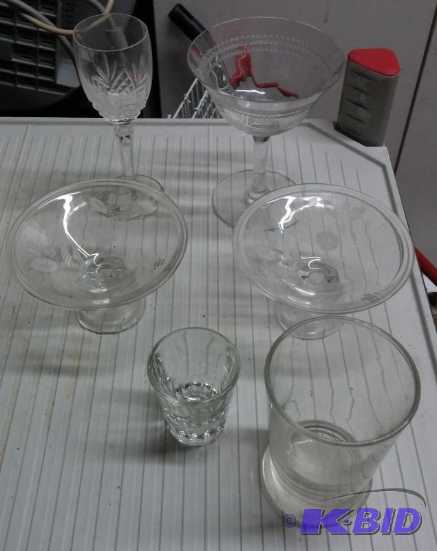 Glassware as shown...