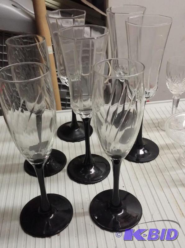 Glassware as shown...