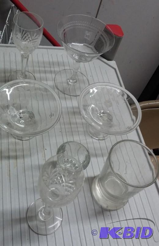 Glassware as shown...