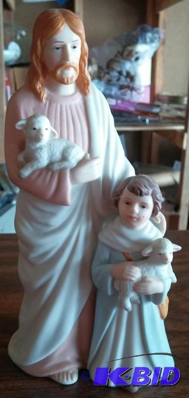 lot 19 image: The Good Shepard Statue from The Greatest Sto...