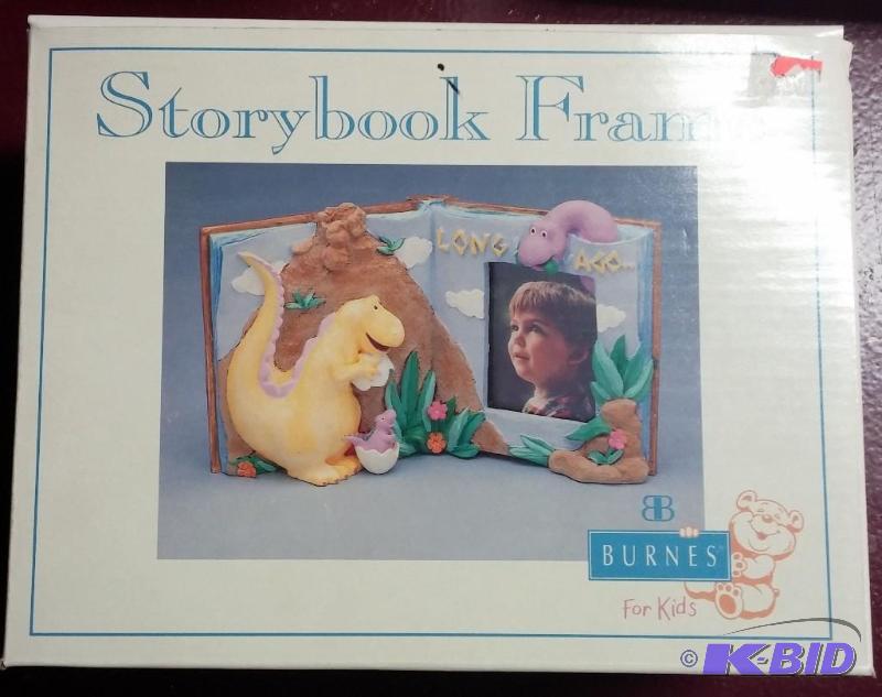 lot 13 image: New still in box, Hand painted Dinosaur Frame...