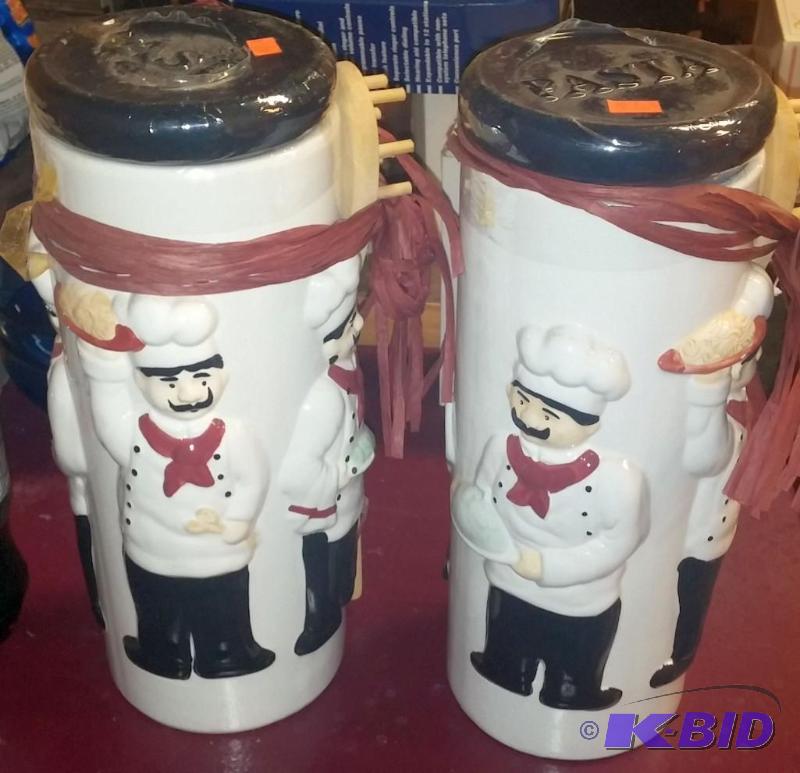 lot 41 image: Lot of 2 NEW still sealed Ceramic Pasta Canis...