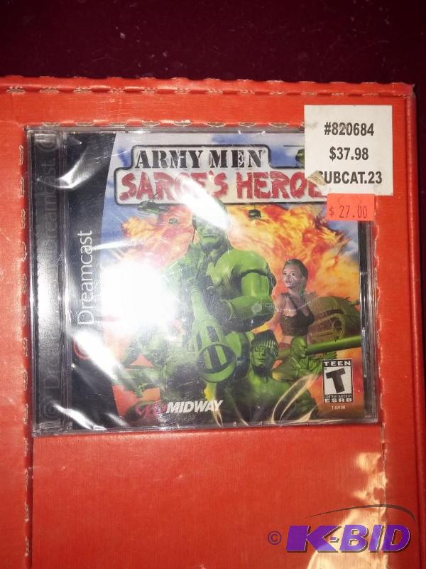 lot 69 image: Dreamcast Army Men Sarges Hero Game...