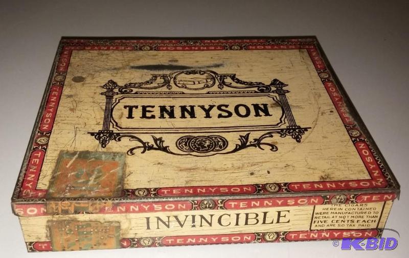 Vintage Tennison Metal Cigar Box---Perfect Co...