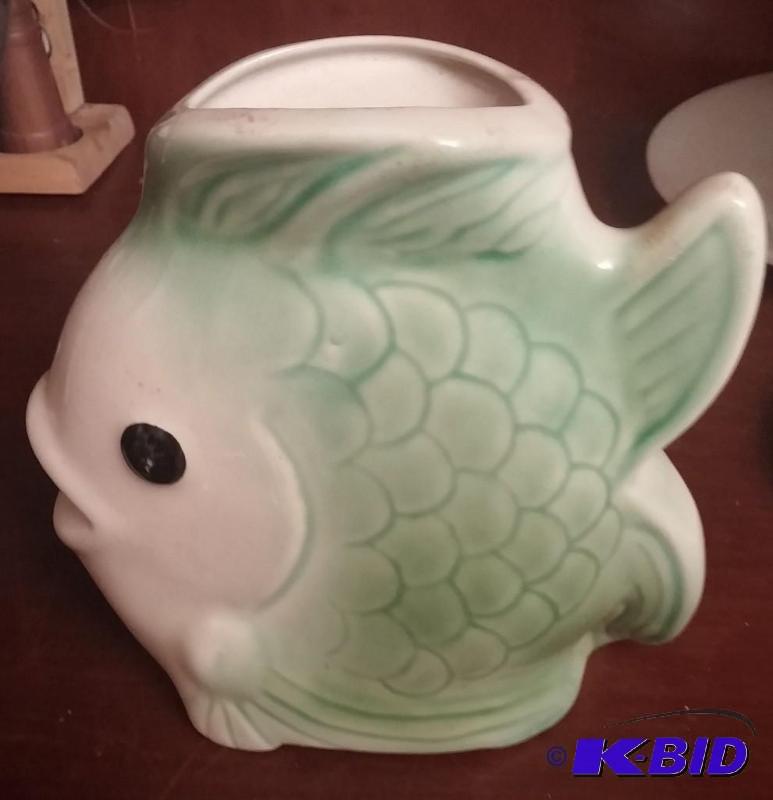 Vintage fish flower pot...